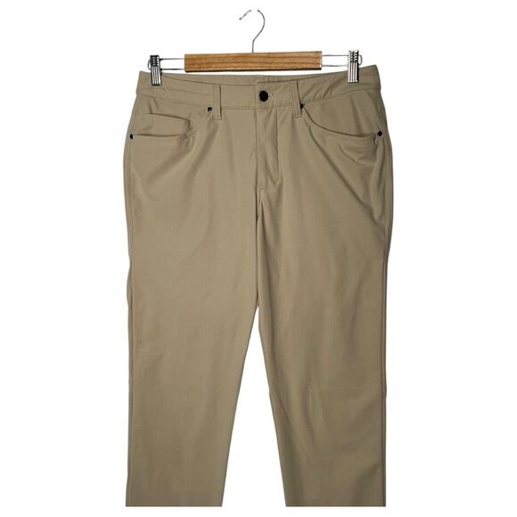 Lululemon Pants Mens 31 Tan ABC Classic Warpstreme Stretch Pockets M5ADAS - Picture 10 of 13
